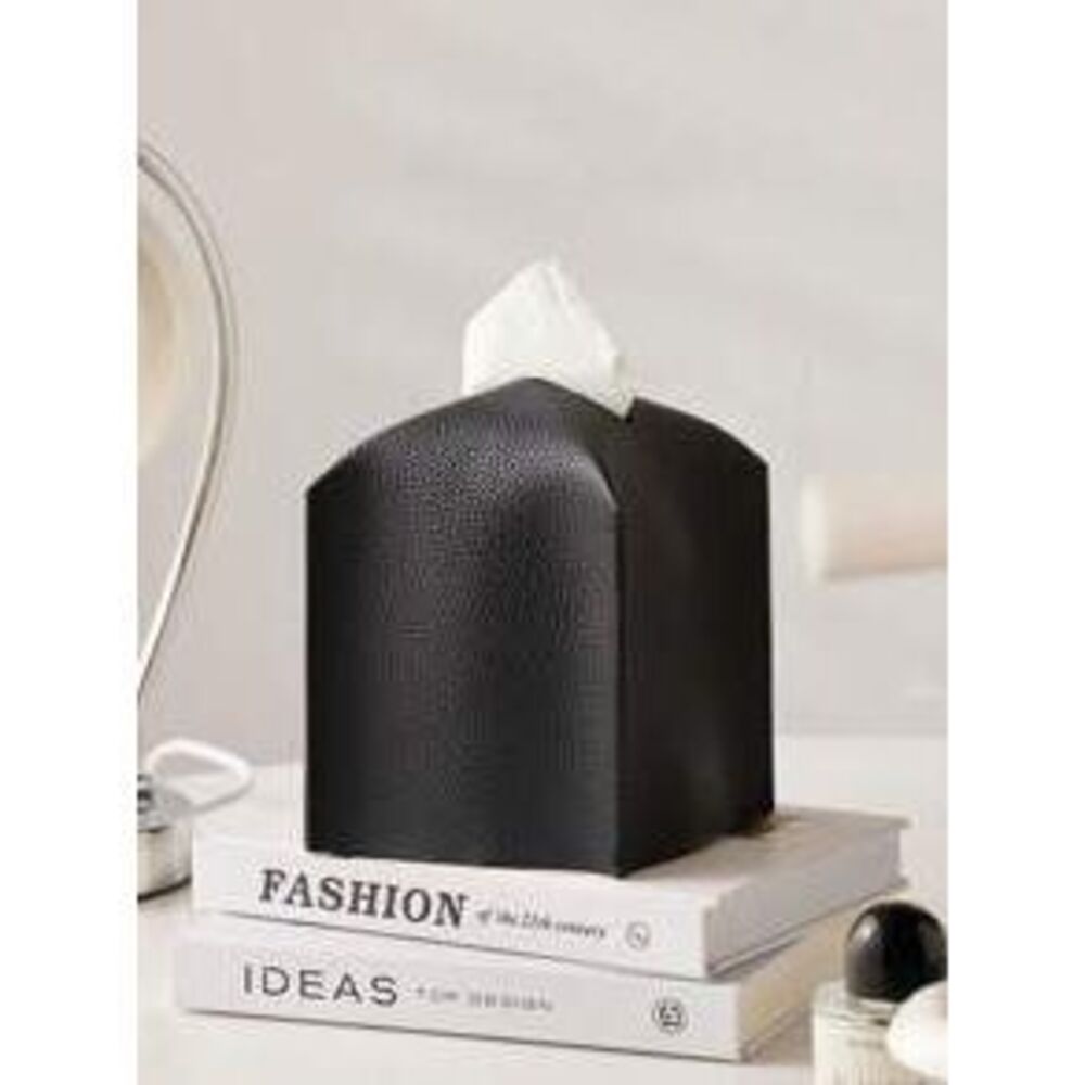 1pc Minimalist Luxury Square PU Leather Tissue Box, Napkin Holder, Decoration F…